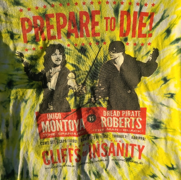 Hand tie dyed "the princess bride" shirt - Picture 2 of 5